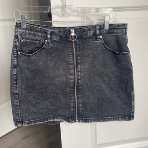 Garage denim skirt